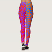 Leopardenprint-Psychedelic-Leggings Leggings (Rückseite)