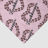 Leopardenrahmen für Buchhalter Rosa Seidenpapier (Detail)