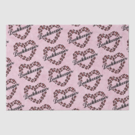 Leopardenrahmen für Buchhalter Rosa Seidenpapier