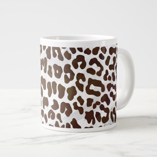 Leopardenschokolade Jumbo-Tasse (Vorderseite Rechts)