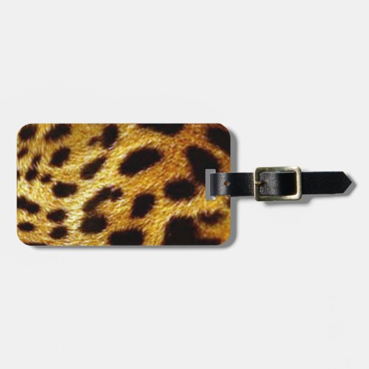 Leopardenschrift Gepäckanhänger (Vorderseite horizontal)