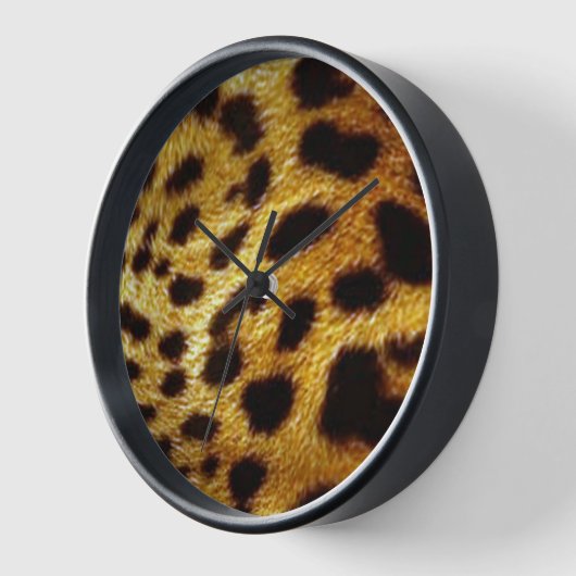 Leopardenschrift Wanduhr (Winkel)