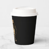 Leopardenschwarz-Babypapier Pappbecher (Links)