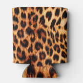 Leopardenstruktur, afrikanisches Tiermuster. Dosenkühler (Rückseite)