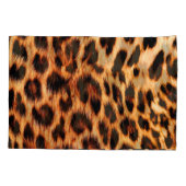 Leopardenstruktur, afrikanisches Tiermuster. Kissenbezug (Rückseite)