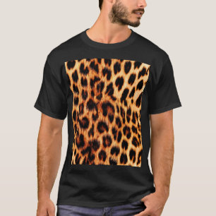 Leopardenstruktur, afrikanisches Tiermuster. T-Shirt