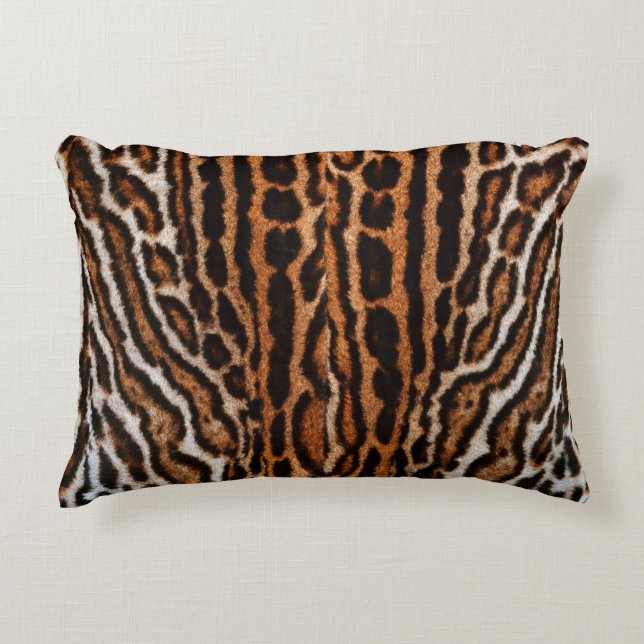 Leopardenstruktur Dekokissen (Vorderseite)