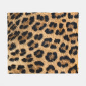 Leopardenstruktur Fleecedecke (Vorderseite (Horizontal))