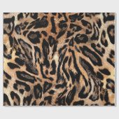 Leopardenstruktur Geschenkpapier (Flach)