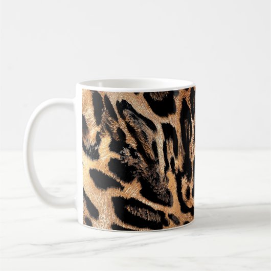 Leopardenstruktur Kaffeetasse (Links)
