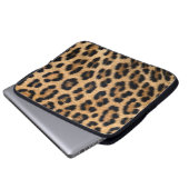 Leopardenstruktur Laptopschutzhülle (Vorne Knopf)