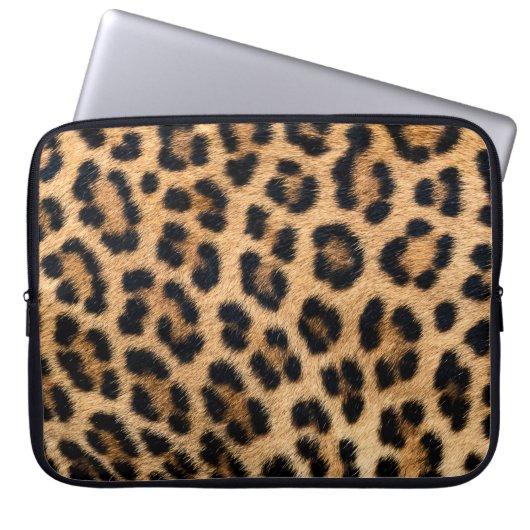 Leopardenstruktur Laptopschutzhülle (Vorderseite)