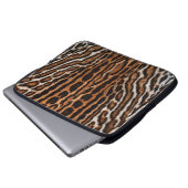 Leopardenstruktur Laptopschutzhülle (Vorne Knopf)