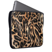 Leopardenstruktur Laptopschutzhülle (Vorne Rechts)
