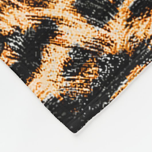 Leopardenstruktur, Leopardenmuster Fleecedecke (Ecke)