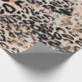 Leopardenstruktur, Leopardenmuster Geschenkpapier (Ecke)