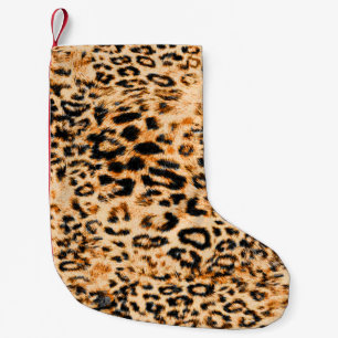 Leopardenstruktur, Leopardenmuster Kleiner Weihnachtsstrumpf