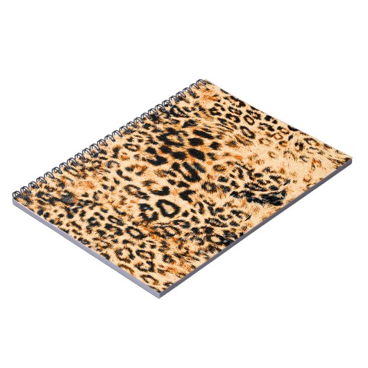 Leopardenstruktur, Leopardenmuster Notizblock (Linke Seite)