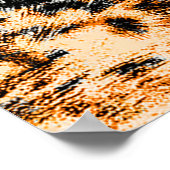 Leopardenstruktur, Leopardenmuster Poster (Ecke)