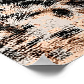 Leopardenstruktur, Leopardenmuster Poster (Ecke)