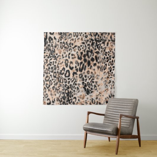 Leopardenstruktur, Leopardenmuster Wandteppich (Beispiel (Horizontal))