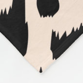 Leopardenstruktur mit goldbarocken Mustern Fleecedecke (Ecke)
