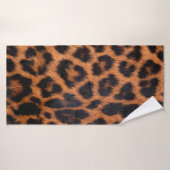 Leopardenstruktur: Naher Leopardenfleck Badehandtuch (Badehandtuch)