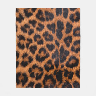 Leopardenstruktur: Naher Leopardenfleck Fleecedecke