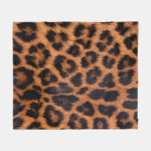 Leopardenstruktur: Naher Leopardenfleck Fleecedecke (Vorderseite (Horizontal))