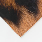 Leopardenstruktur: Naher Leopardenfleck Fleecedecke (Ecke)