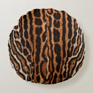 Leopardenstruktur Rundes Kissen