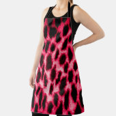 Leopardentextur in Schwarz und Rot Schürze (InSitu)
