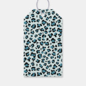 Leopardenwerbung, Spots, Blauer Leopard, Babydusch Geschenkanhänger (Rückseite)