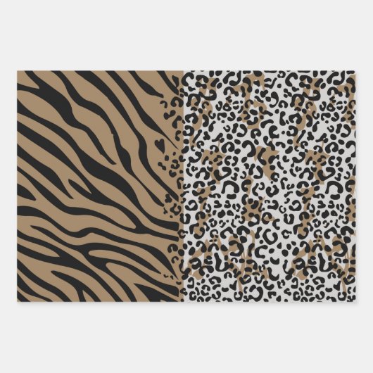 Leopardenzebramuster Papier (Vorderseite 2)