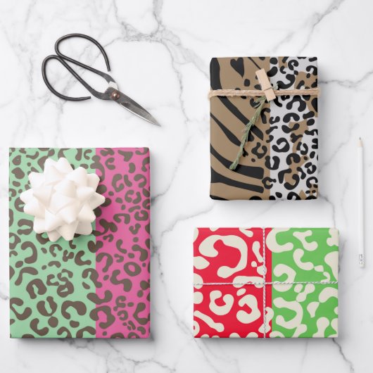 Leopardenzebramuster Papier (Vorderseite)