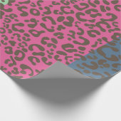 Leopardenzebramuster Papier Geschenkpapier (Ecke)