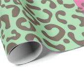 Leopardenzebramuster Papier Geschenkpapier (Rolleneckpunkt)