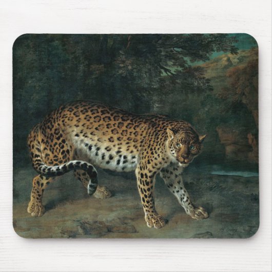Leopardess (von Jean-Baptiste Oudry) Mousepad (Vorne)