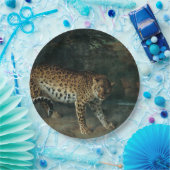 Leopardess (von Jean-Baptiste Oudry) Pappteller (Party)