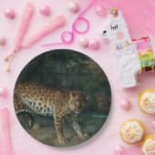 Leopardess (von Jean-Baptiste Oudry) Pappteller (Party)