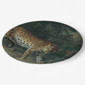 Leopardess (von Jean-Baptiste Oudry) Pappteller (Schrägansicht)