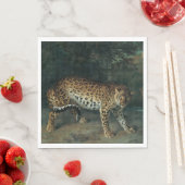 Leopardess (von Jean-Baptiste Oudry) Serviette (Beispiel)