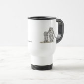 Leopardfamilien-Reise Tasse (VorderseiteRechts)