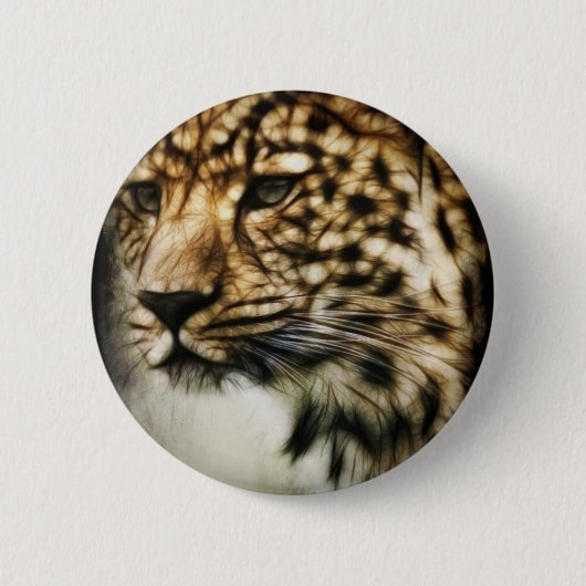 Leopardfläche Button (Vorderseite)