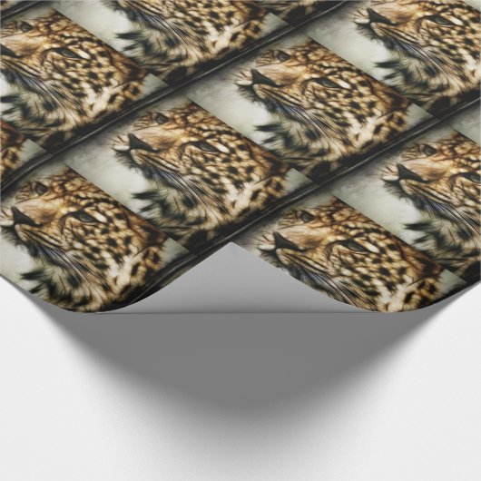 Leopardfläche Geschenkpapier (Ecke)