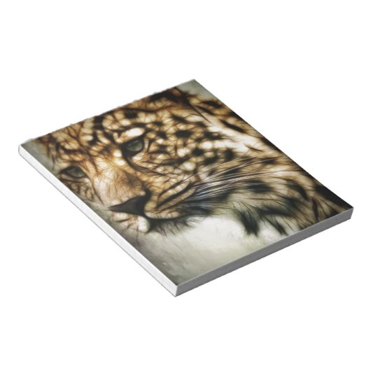 Leopardfläche Notizblock (angewinkelt)