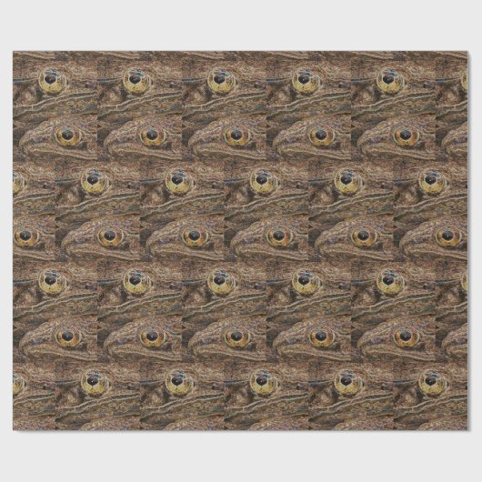 Leopardfrösche Wilde Kunst Geschenkpapier (Flach)