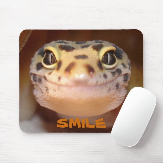 Leopardgecko-Lächeln-Mausunterlage Mousepad (Mit Mouse)