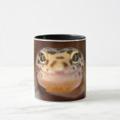 Leopardgecko-Lächeln-Tasse Tasse (Zentrum)