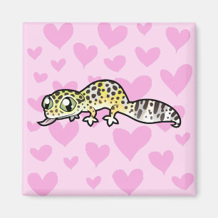 Leopardgecko-Liebe Magnet
